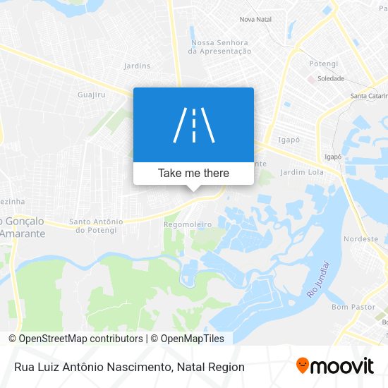 Rua Luiz Antônio Nascimento map