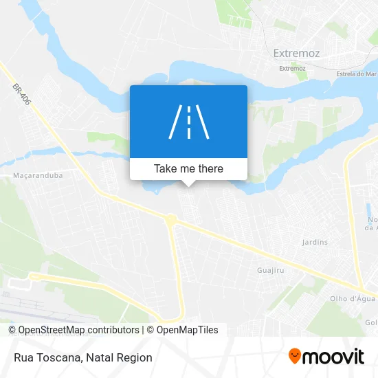 Rua Toscana map