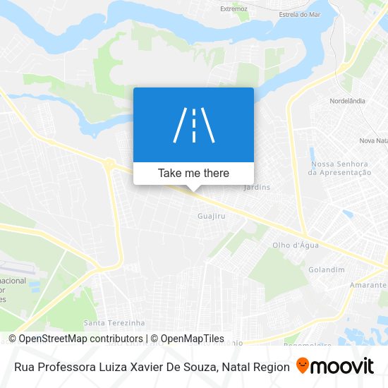 Rua Professora Luiza Xavier De Souza map