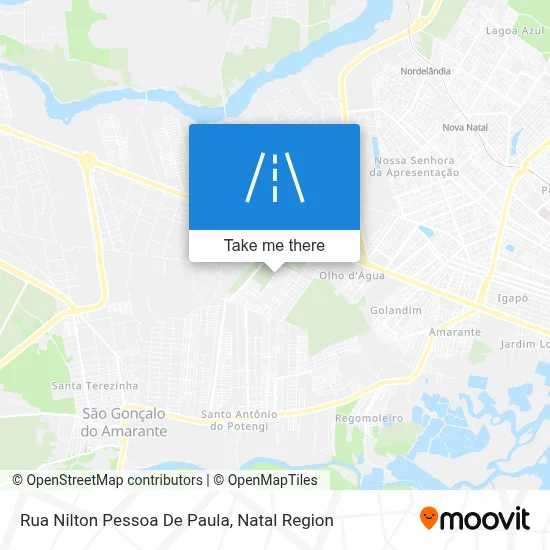Rua Nilton Pessoa De Paula map