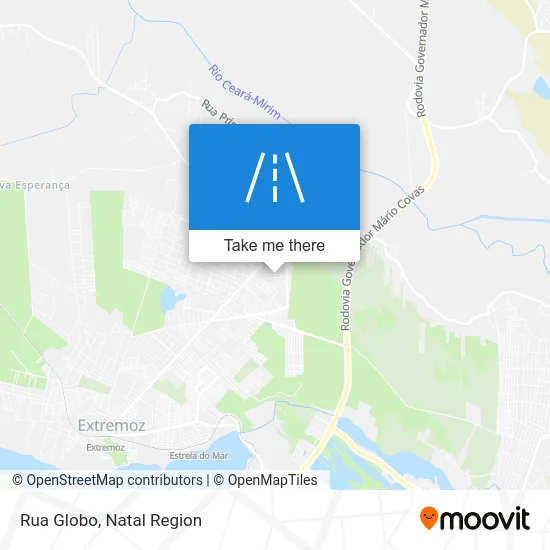 Rua Globo map