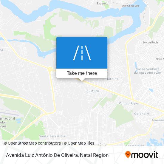 Avenida Luiz Antônio De Oliveira map