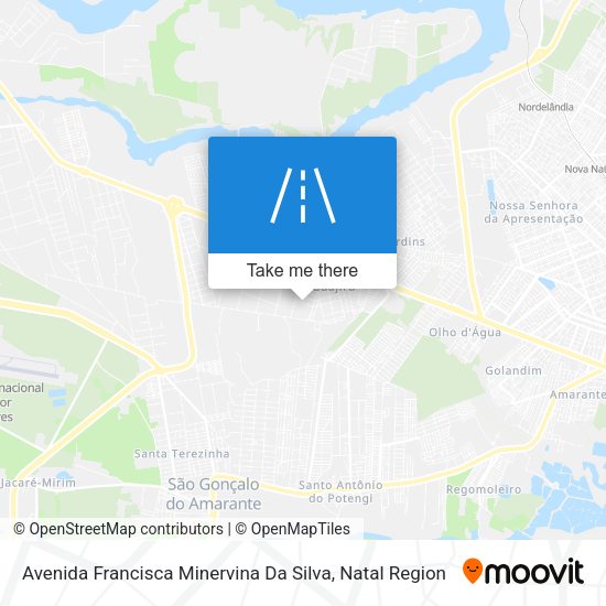 Avenida Francisca Minervina Da Silva map
