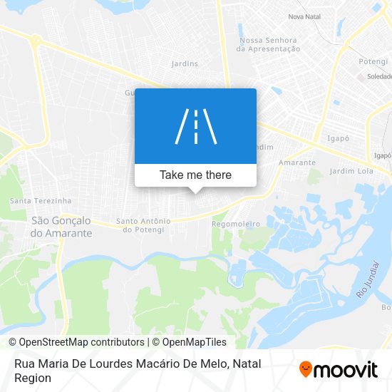 Rua Maria De Lourdes Macário De Melo map