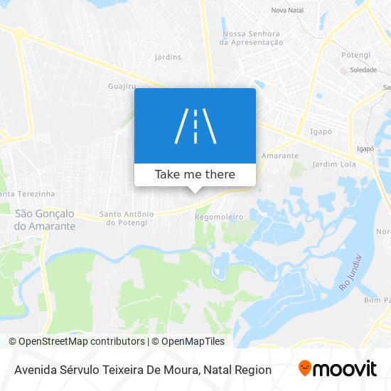 Avenida Sérvulo Teixeira De Moura map