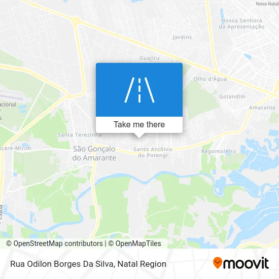Rua Odilon Borges Da Silva map