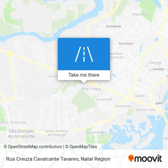 Rua Creuza Cavalcante Tavares map