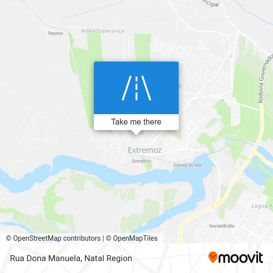 Rua Dona Manuela map