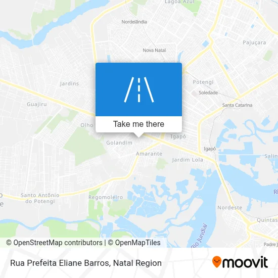Rua Prefeita Eliane Barros map