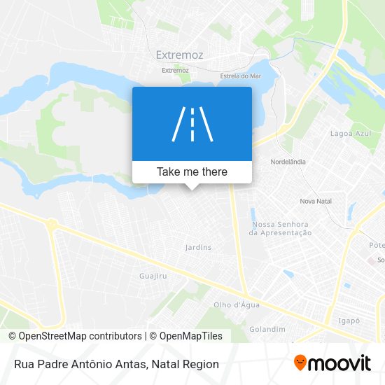 Rua Padre Antônio Antas map