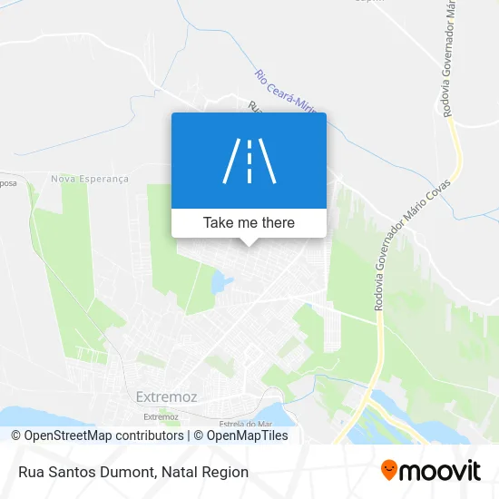 Rua Santos Dumont map