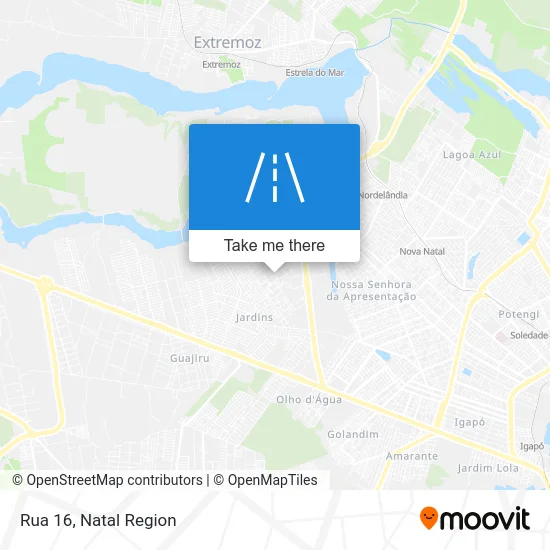 Rua 16 map