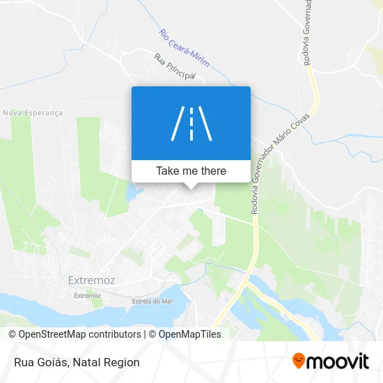 Rua Goiás map