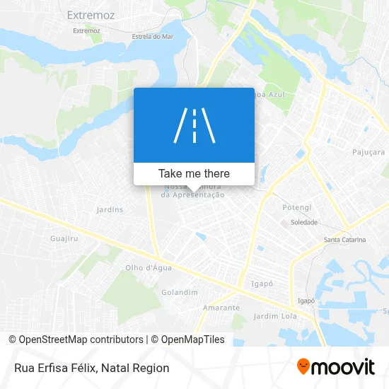Rua Erfisa Félix map