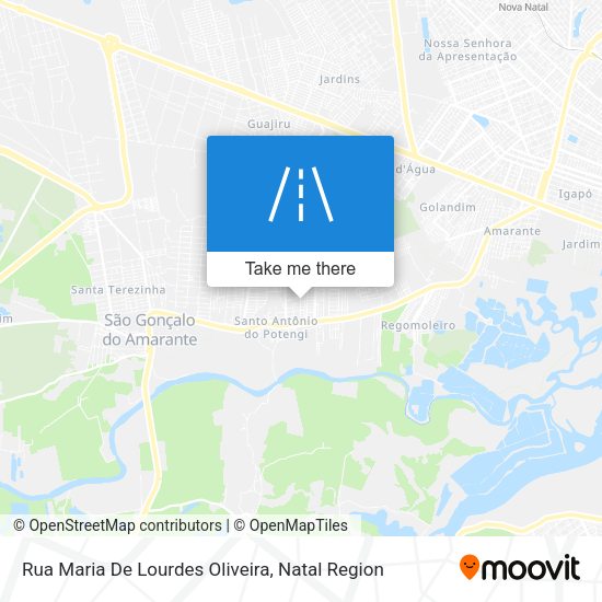 Rua Maria De Lourdes Oliveira map