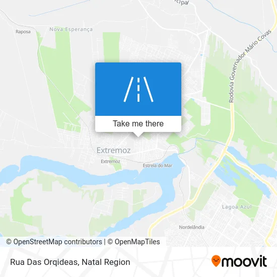 Rua Das Orqideas map