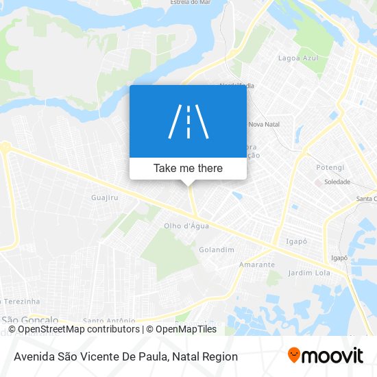 Mapa Avenida São Vicente De Paula