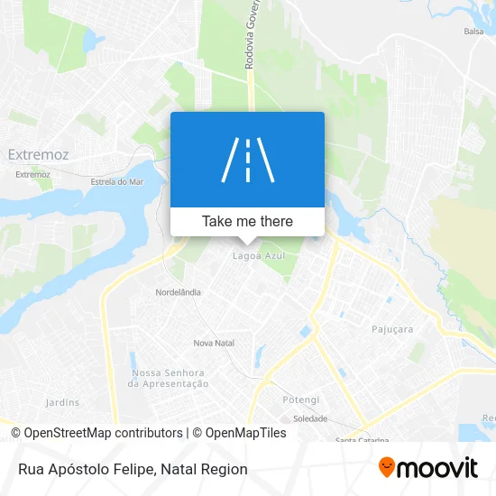 Rua Apóstolo Felipe map