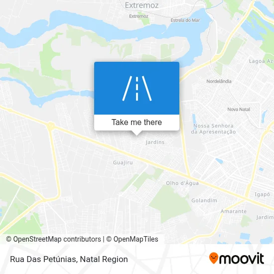 Rua Das Petúnias map