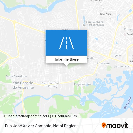 Rua José Xavier Sampaio map