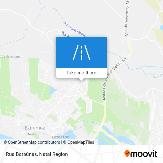 Rua Baraúnas map