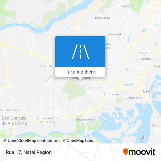 Rua 17 map