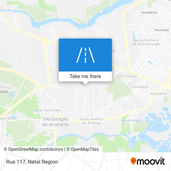 Rua 117 map
