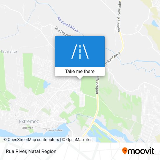 Rua River map