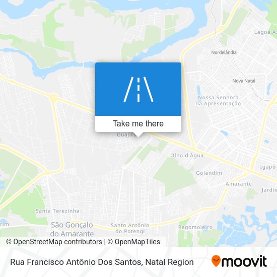 Rua Francisco Antônio Dos Santos map