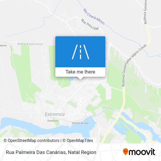 Rua Palmeira Das Canárias map