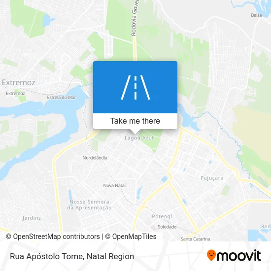 Rua Apóstolo Tome map