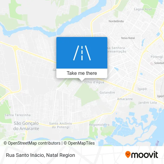 Rua Santo Inácio map