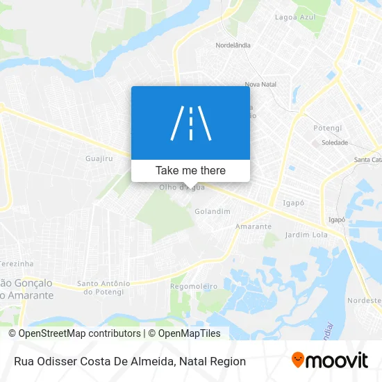 Rua Odisser Costa De Almeida map