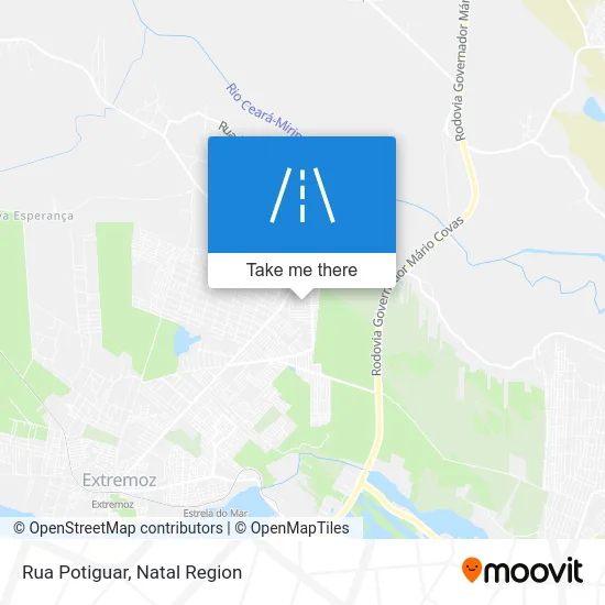 Rua Potiguar map