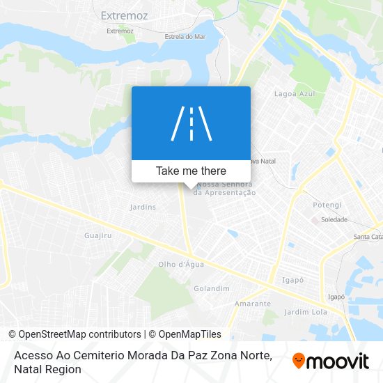 Acesso Ao Cemiterio Morada Da Paz Zona Norte map