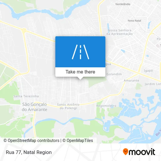 Rua 77 map