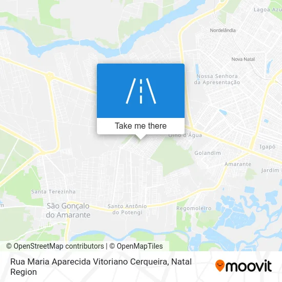 Rua Maria Aparecida Vitoriano Cerqueira map