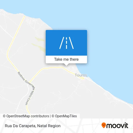 Rua Da Carapeta map