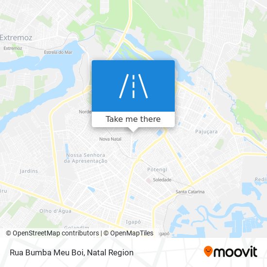 Mapa Rua Bumba Meu Boi