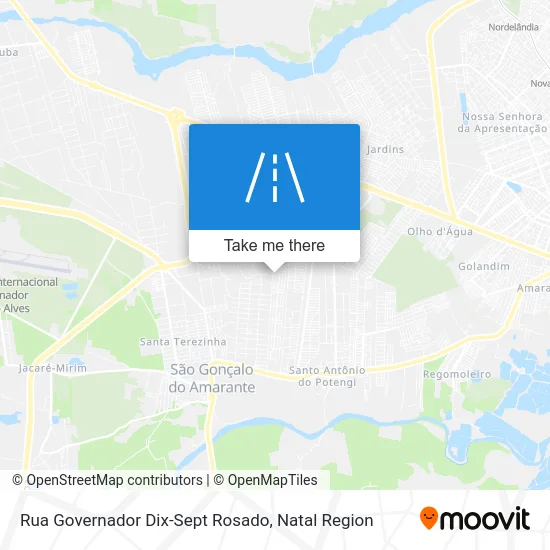 Rua Governador Dix-Sept Rosado map
