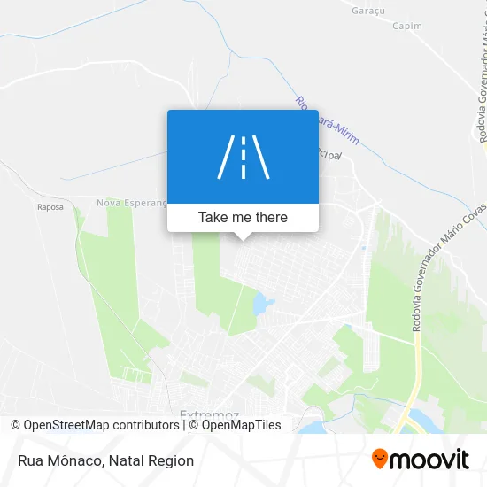 Rua Mônaco map