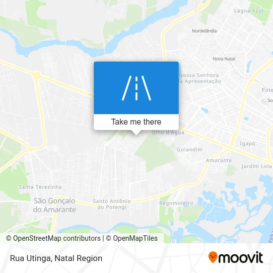Rua Utinga map