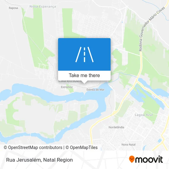 Rua Jerusalém map