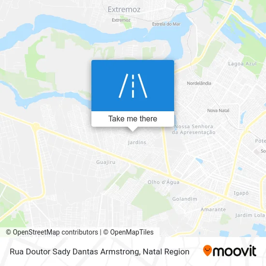 Rua Doutor Sady Dantas Armstrong map