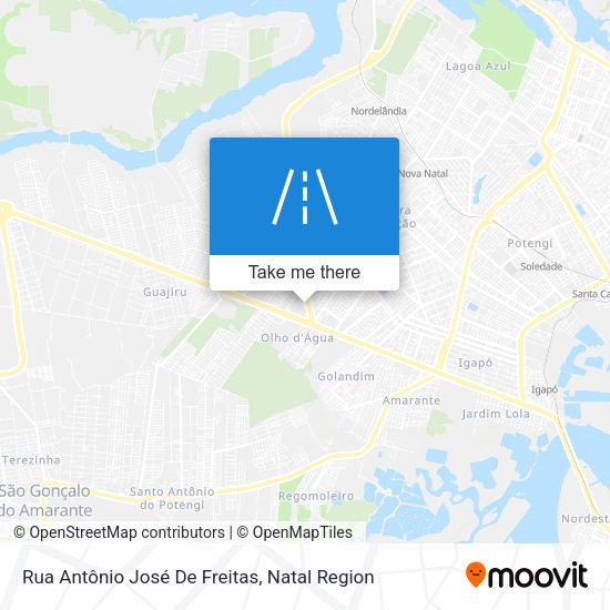 Rua Antônio José De Freitas map