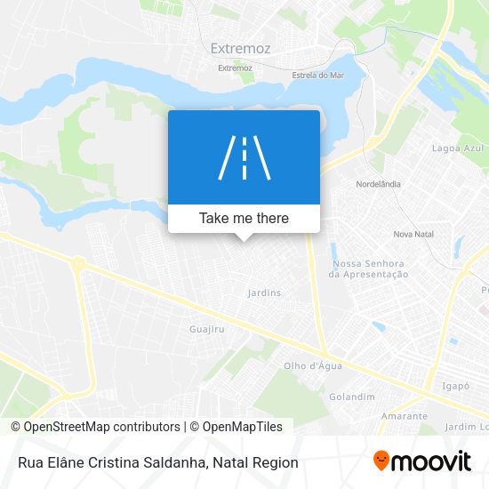 Rua Elâne Cristina Saldanha map