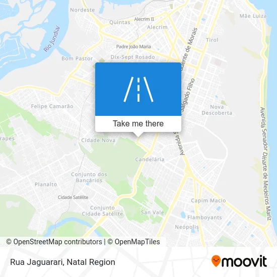 Rua Jaguarari map