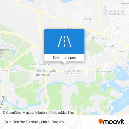 Rua Distrito Federal map