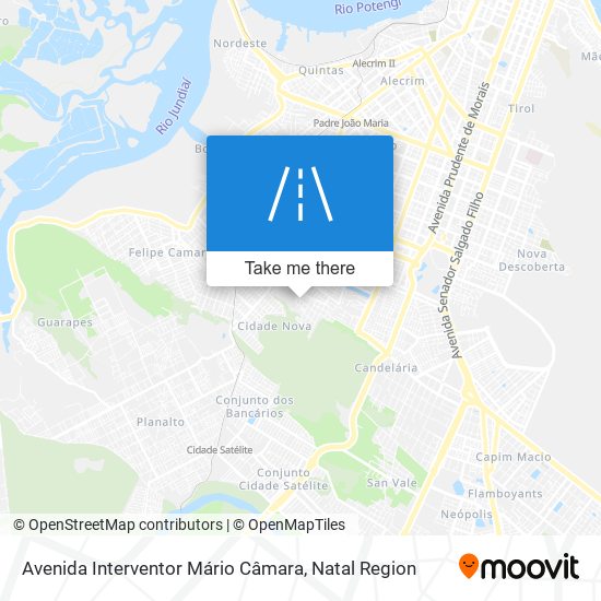 Mapa Avenida Interventor Mário Câmara