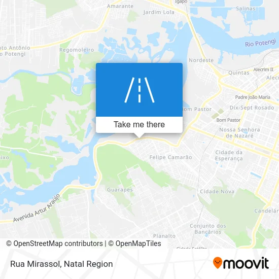 Rua Mirassol map
